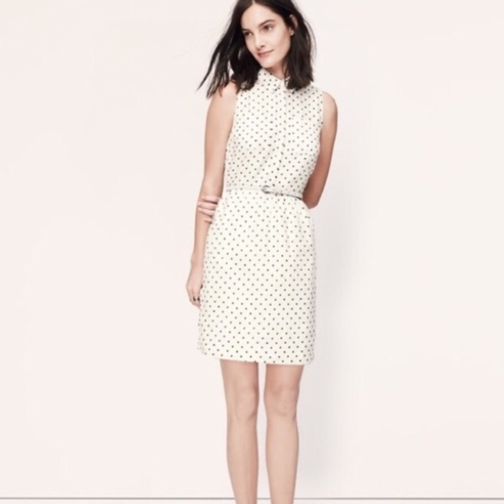 Loft Linen Sundress with polka dots!